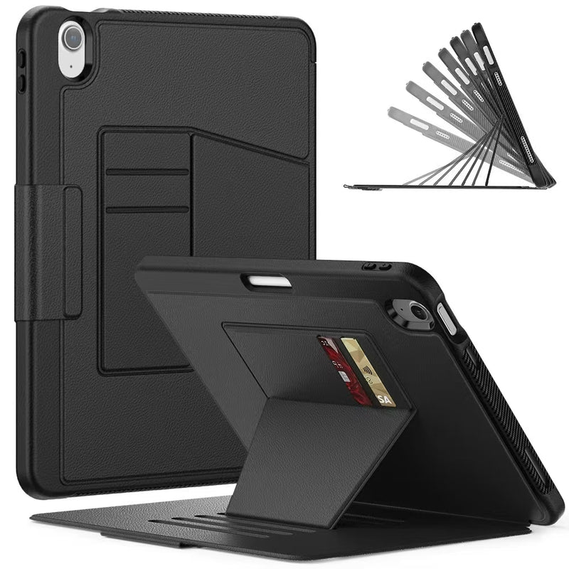 Load image into Gallery viewer, [With Card Slot] Apple iPad 7/8/9 10.2&#39;&#39; 7/8/9th Gen (2019/2020/2021) Genuine Leather Full-protection Shockproof Case With Pen Slot
