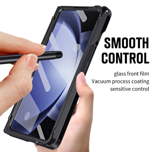 [Built-in Stand][With Pen Slot] Samsung Galaxy Z Fold 6 SM-F956 Hinge Protection Armor Hard PC Heavy Duty Series Case