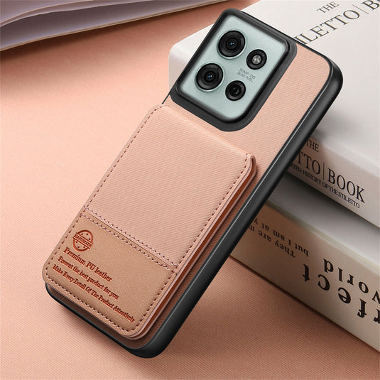 [With Card Slot][Built-in Holder] Motorola Moto Edge 50 Fusion/G85/S50 Neo - Shockproof Wallet Series Case