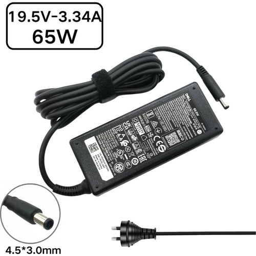 [65W/19.5V-3.34A][4.5*3.0] Dell Inspiron Laptop AC Power Adapter Laptop Charger (AU Plug)