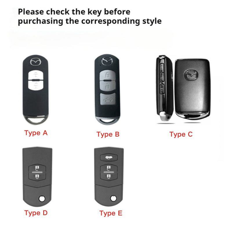 Load image into Gallery viewer, Mazda Zinc Alloy Car Key Fob Cover Case Remote For Mazda 2, 3, 5, 6, CX-3, CX-5, CX-7, CX-9

