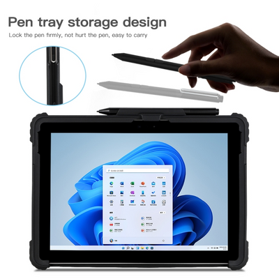 Microsoft Surface Pro 8 - Transparent Rugged Hard Shell Cover Case With Hand & Shoulder Strap - i-Station Mobile Phone & Electronic Device Repair and Accessories