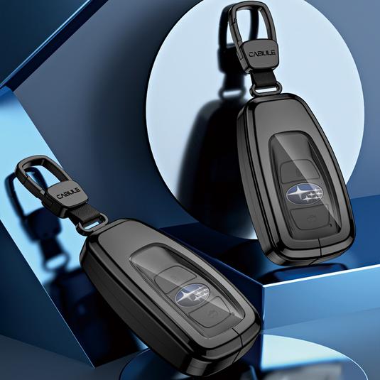 Subaru Alloy + TPU Film Protection Car Key Fob Case Cover For Outback, Forester, Impreza, WRX, XV, Crosstrek, Legacy
