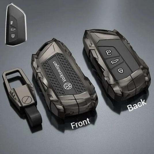 Volkswage Heavy-Duty Mecha Car Key Fob Case Cover For Golf 8, Golf 8 Pro, ID.3, ID.4 X, ID.6, Lamando L, Talagon, Tavendor, Teramont X