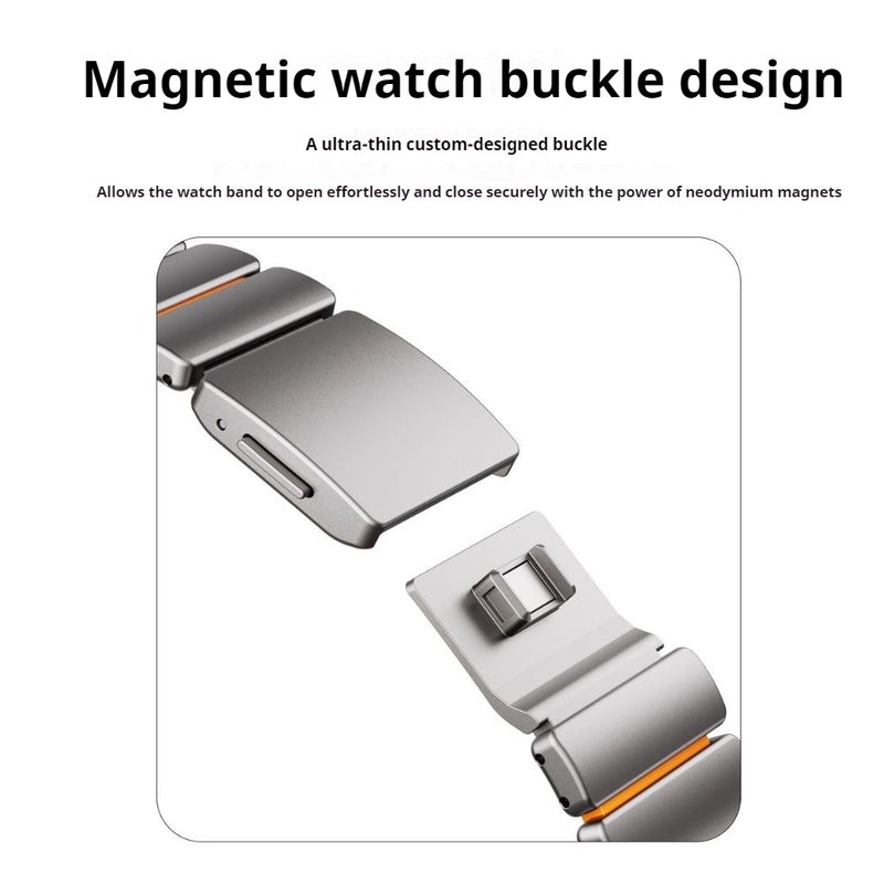 Load image into Gallery viewer, [44mm] Apple Watch Series 6/5/4/SE Dual-Layer Design with Titanium and Silicone Watch Band - i-Station Mobile Phone &amp; Electronic Device Repair and Accessories
