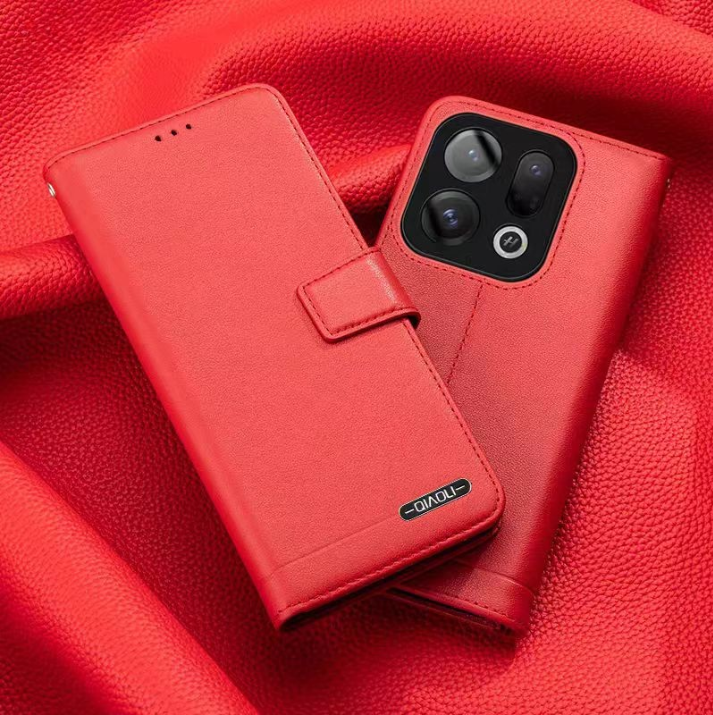 Load image into Gallery viewer, [With Card Slot] Oppo Find X9/Pro - Business Genuine Leather Flip Wallet Case
