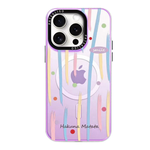 [Magsafe Comptible][Built-in Mirror Stand] Apple iPhone 14/Pro/Pro Max Laser Gradient Shockproof Fashion-Forward Series Case