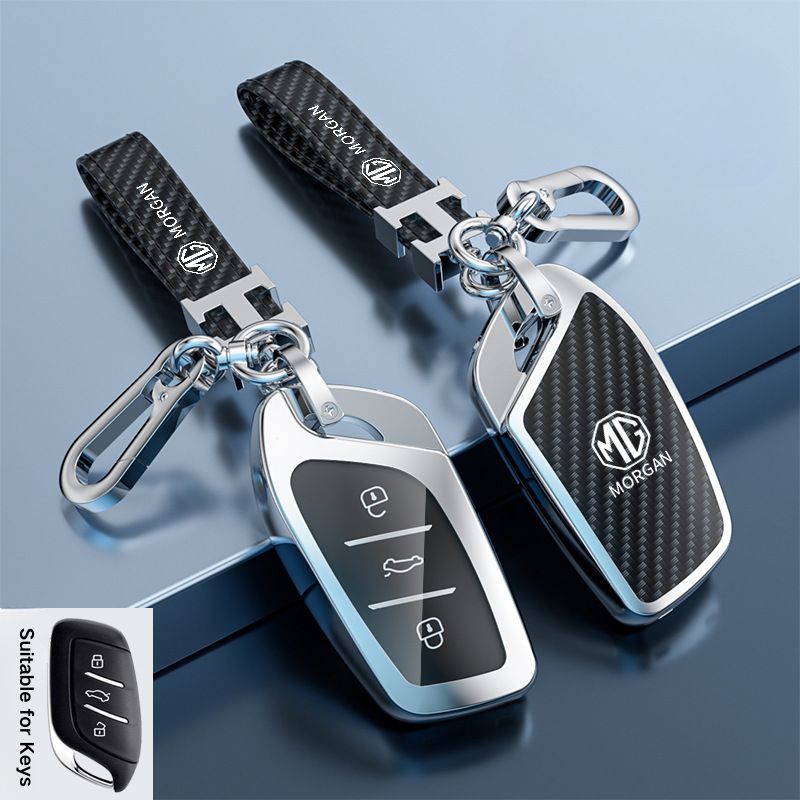 Load image into Gallery viewer, MG Zinc Alloy + TPU Smart Car Key Fob Case Cover For MG3, MG5, MG6, MG7, GT, GSF, ONE, ZS, EV EZS, HS, EHS,ONE
