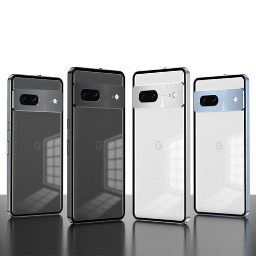 Google Pixel 9/Pro/Pro XL - Full Cover Metal Frame Shockproof Matte Case