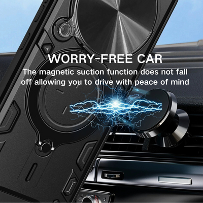 [With Slide Lens Cover][Built-in Stand] Xiaomi Redmi Note 14 Pro+ 5G TPU Shockproof Stand Series Case - i-Station Mobile Phone & Electronic Device Repair and Accessories