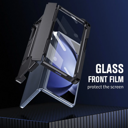 [Built-in Stand][With Pen Slot] Samsung Galaxy Z Fold 6 SM-F956 Hinge Protection Armor Hard PC Heavy Duty Series Case