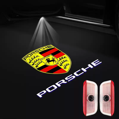 Porsche Custom Dedicated Car Door Welcome Lights & LED Projector for Cayenne, Macan, Panamera, 911, Taycan, Boxster