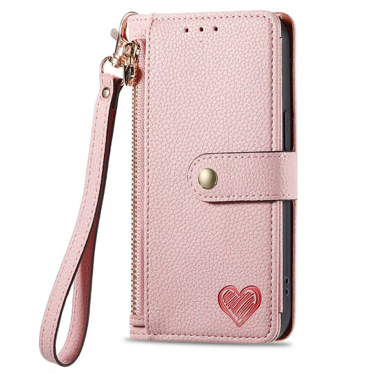 [With Lanyard][With Card Slot] Motorola Moto Edge 40/Neo/Pro Leather Zipper Shockproof Wallet Series Case