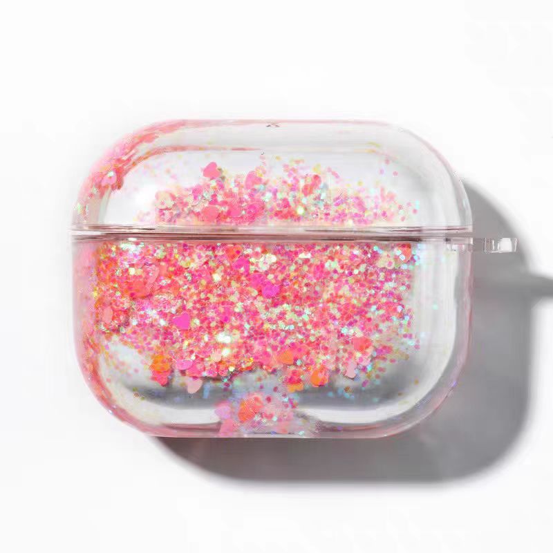 Load image into Gallery viewer, Apple AirPods Pro 2 -  Glitter Sand Flowing Transparent Full-Wrap Anti-Drop Hard Case
