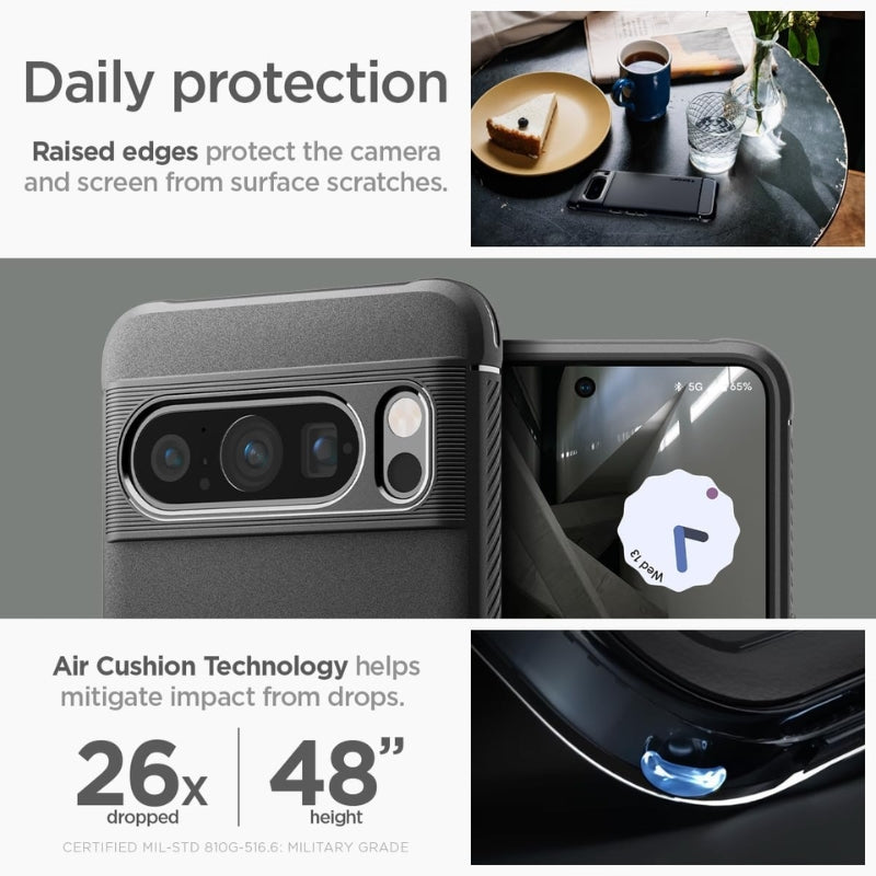 Load image into Gallery viewer, Google Pixel 8 Pro - Rugged Armor Designed Shock Absorption Resilient Slim Soft Cover Heavy Duty Series Case
