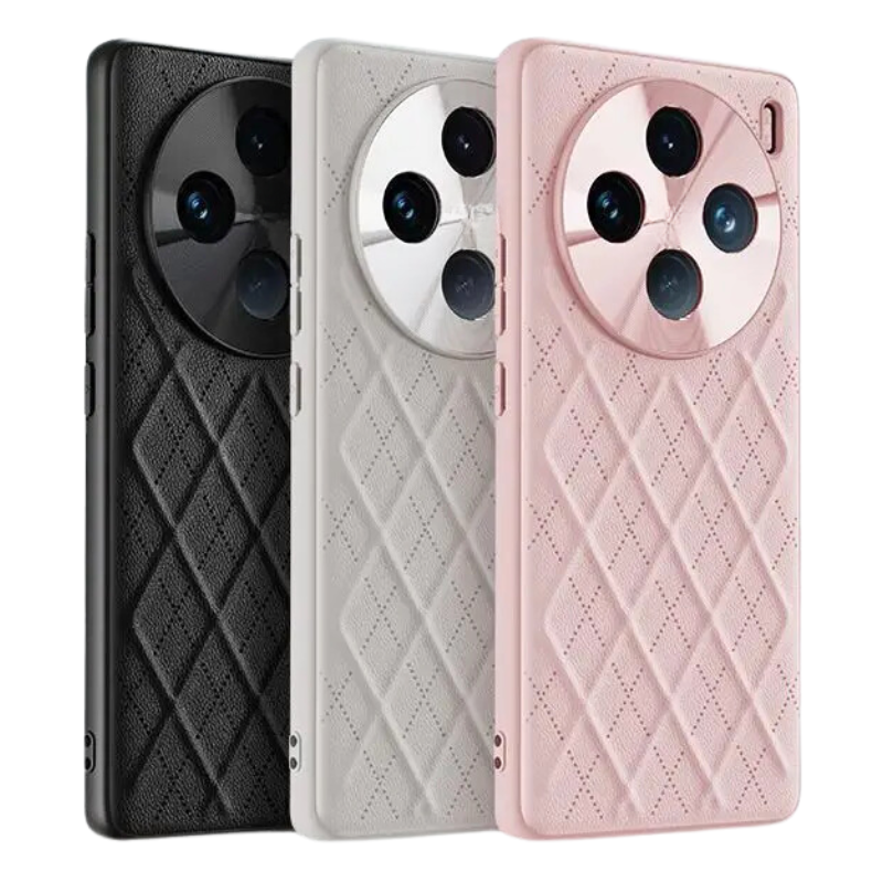 Load image into Gallery viewer, OPPO Find X8 Pro Diamond Pattern Plain Leather Shockproof Essentials Series Case
