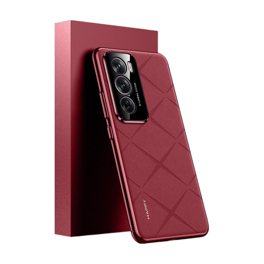 OPPO Reno11 Pro (CPH2607) - Plain Leather PC Phone Case