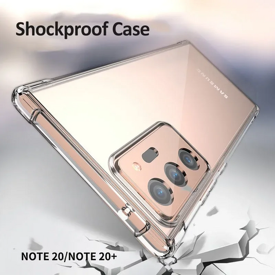 Samsung Galaxy S21 SM-G991/Ultra SM-G998/Plus SM-G996/FE SM-G990 Transparent Soft TPU Shockproof Essentials Series Case