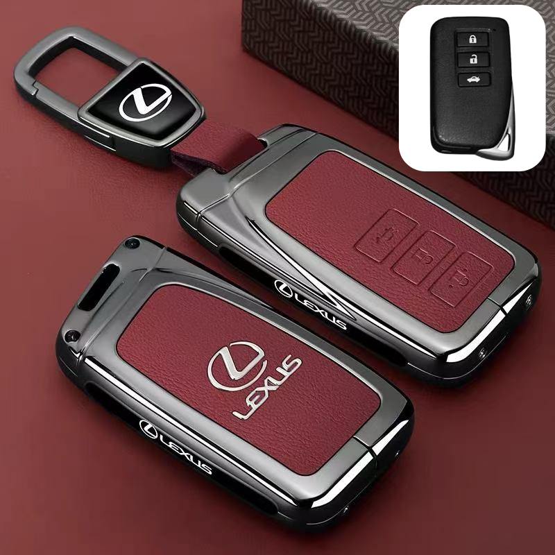 Load image into Gallery viewer, Lexus Premium Leather Protection Car Key Fob Case Cover For ES UX NX RX LX LS LC GS IS CT - i-Station Mobile Phone &amp; Electronic Device Repair and Accessories
