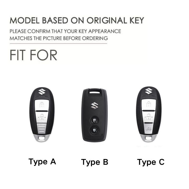 Load image into Gallery viewer, Suzuki Metal Shell &amp; Soft Silicone Full Protection Car Key Fob Case Cover For Swift, Vitara, S-Cross, SX4
