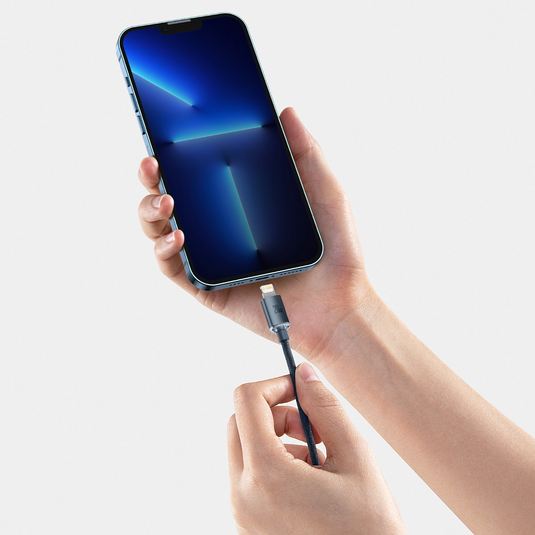 CW-FXP Baseus Crystal Shine Series Fast Charging Data Cable Type-C to iP 20W 2m-Black