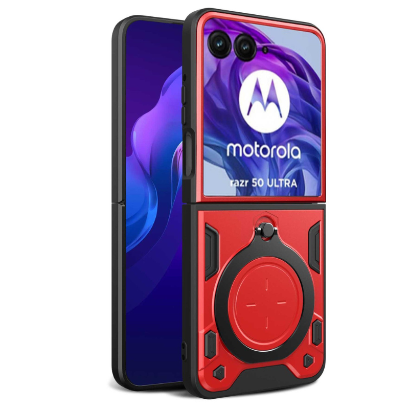 [Built-in Ring Bracket] Motorola Moto Razr 50/Ultra Minimalist Ultra-thin Shockproof Phone Stand Series Case - i-Station Mobile Phone & Electronic Device Repair and Accessories