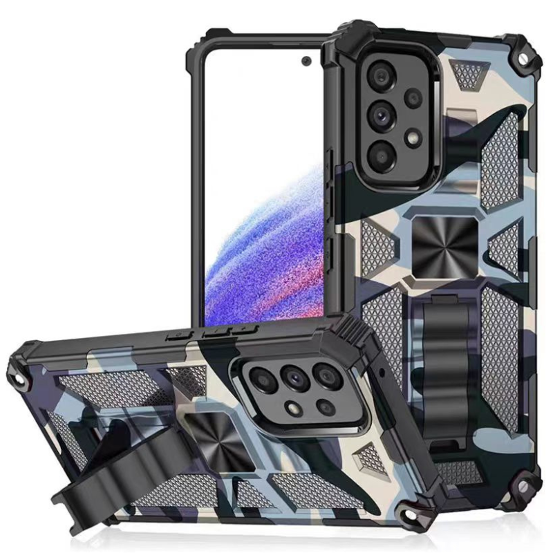 Load image into Gallery viewer, [Built-in Stand] Samsung  Galaxy S24 SM-S921/Plus SM-S926/Ultra SM-S928 Army Camouflage Armor Anti-fall Bracket Protection Heavy Duty Series Case
