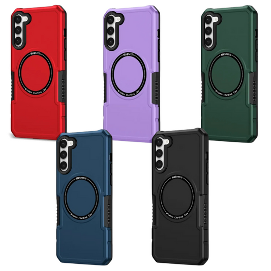 [Magsafe Compatible] Samsung Galaxy S21 SM-G991/Ultra SM-G998/Plus SM-G996/FE SM-G990 Matte Shield Heavy Duty Series Case