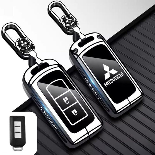 Mitsubishi Zinc Alloy + TPU Car Key Fob Case Cover For Outlander, ASX, Eclipse Cross, L200, Pajero, Triton, Lancer EX