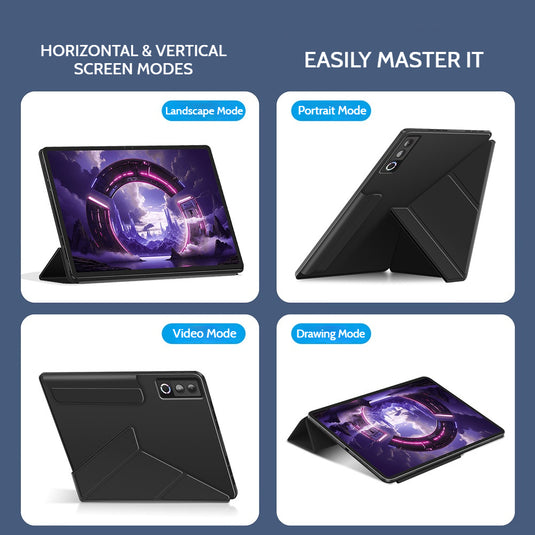 Lenovo Legion Y900 11" 2026 (TB711FU) - Magnetic Silicone 3+Y Folding Stand Shockproof Case