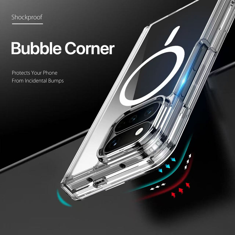Load image into Gallery viewer, [Magsafe Compatible] Google Pixel 11 Pro Fold - Clear TPU+PC Shockproof Case with Hinge Protection
