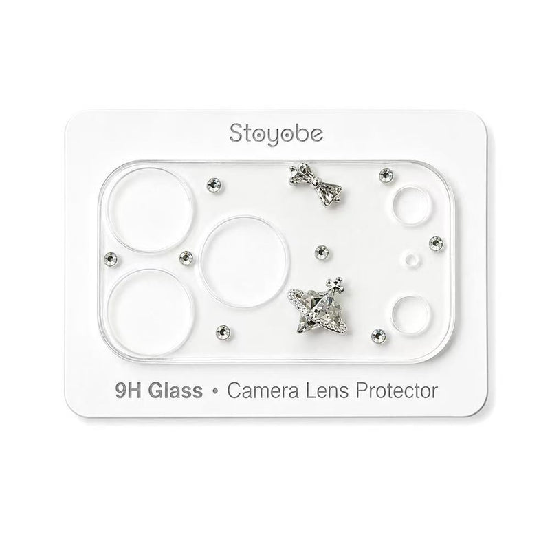 Load image into Gallery viewer, Apple iPhone 17 Pro - Back Rear 9H Tempered Glass Luxury Crystal Diamond Camera Lens Protector
