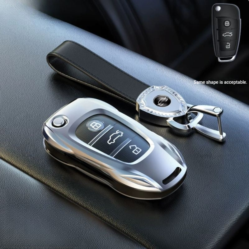 Load image into Gallery viewer, Audi Zinc Alloy Silicone Car Key Fob Case Cover For A3 For A4, A5, Q3, Q7, Audi TT - i-Station Mobile Phone &amp; Electronic Device Repair and Accessories
