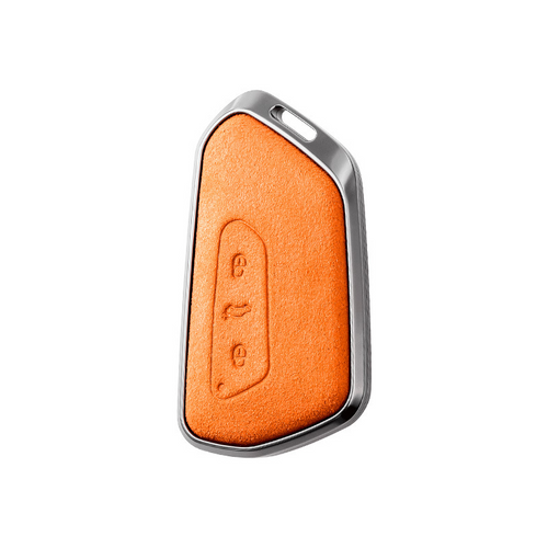 Volkswagen Luxury Suede Car Key Fob Case Cover For ID3, ID4, ID6, Golf, Passat, Talagon, Teramont X, Lamando L, Viloran, Tavendor