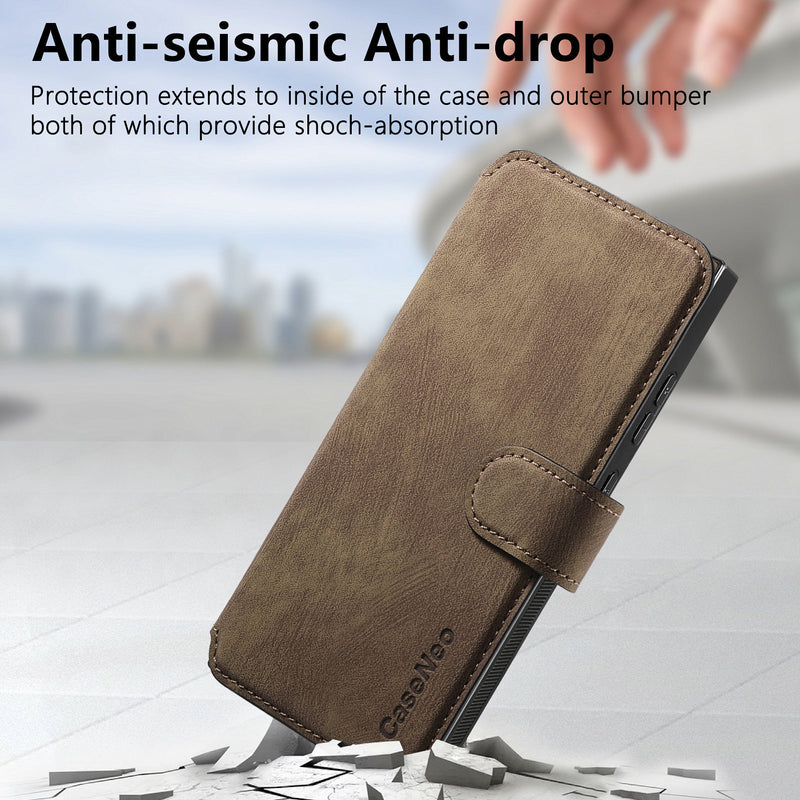 Load image into Gallery viewer, [Magsafe Compatible][Detachable] Samsung Galaxy A17 (SM-A176) Leather Flip Shockproof Wallet Series Case With Card Slot - i-Station Mobile Phone &amp; Electronic Device Repair and Accessories
