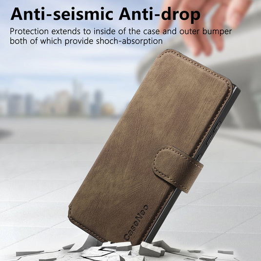[Magsafe Compatible][Detachable] Samsung Galaxy A17 (SM-A176) Leather Flip Shockproof Wallet Series Case With Card Slot - i-Station Mobile Phone & Electronic Device Repair and Accessories