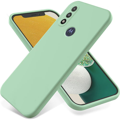 [Magsafe Compatible] Motorola Moto E22/i Slim Smooth Soft Liquid Silicone Shockproof Essentials Series Case