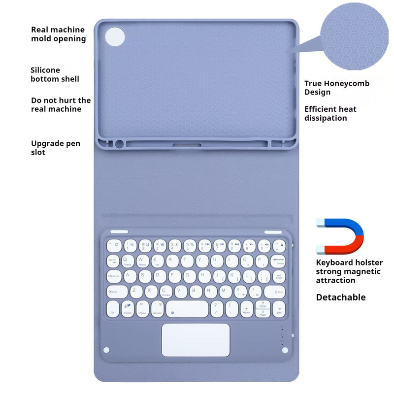 Load image into Gallery viewer, [Detachable] Apple iPad Mini 6/7 8.3&#39;&#39; 6/7th Gen (2021/2024) Wireless Bluetooth Touch Keyboard Flip Case
