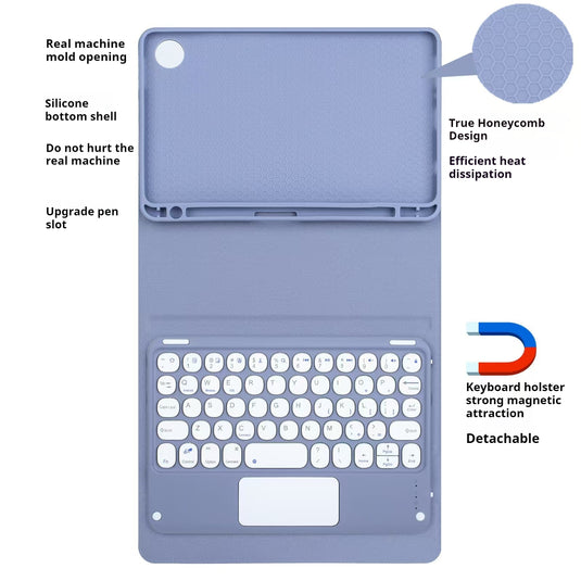 [Detachable] Apple iPad Mini 6/7 8.3'' 6/7th Gen (2021/2024) Wireless Bluetooth Touch Keyboard Flip Case