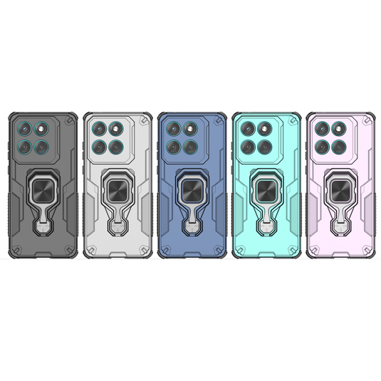 [Built-in Ring Bracket] Motorola Moto Edge 60 Pro/Fusion Mecha-style Anti-slip Protective Hard Heavy Duty Series Case