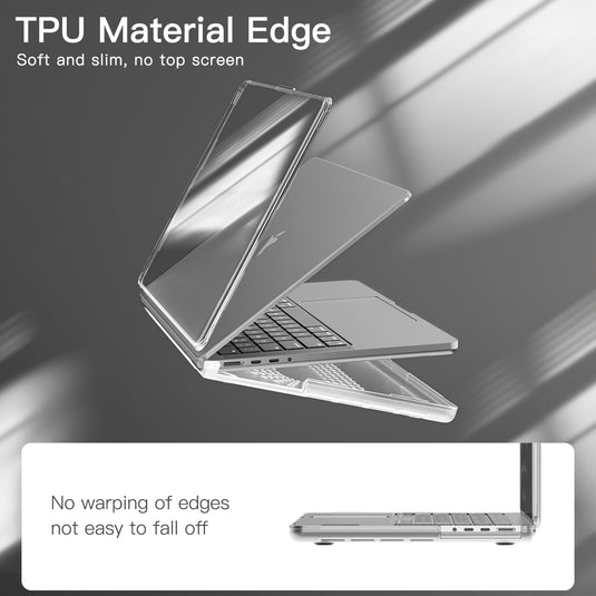 Apple MacBook Pro 14.2" (A2442 & A2779 & A2918 & A2992) - Slim PC + TPU Scratch-Resistant Laptop Case