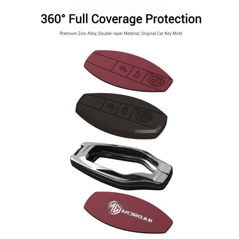 Load image into Gallery viewer, MG Full coverage protection with Zinc Alloy Car Key Fob Case Cover For MG7 2023 2024
