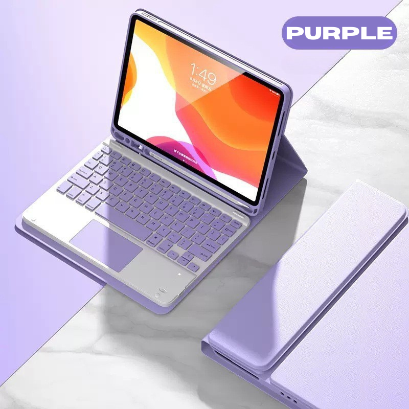 Load image into Gallery viewer, Apple iPad Pro 11-inch 1st/2nd/3rd/4/5th Gen (2018/2020/2021/2022/2024) Smart Wireless Keyboard Flip Case With Backlit
