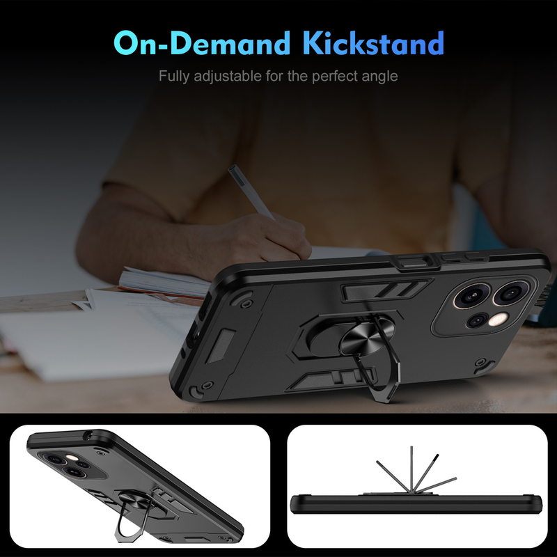 Load image into Gallery viewer, [Built-in Metal Ring Kickstand] OPPO A6 Pro 5G (CPH2781) - Shockproof Heavy Duty Case - i-Station Mobile Phone &amp; Electronic Device Repair and Accessories

