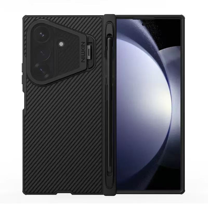 Load image into Gallery viewer, [With Pen Slot][Magsafe Compatible][Built-in Lens Cover] Samsung Galaxy Z Fold8 Ultra NILLKIN Folding Stand Shockproof Case
