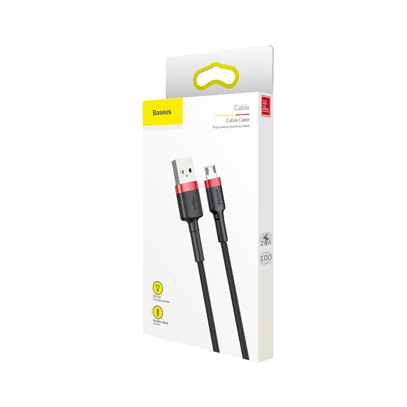 Load image into Gallery viewer, Baseus Cafule Double Side Insertion Micro USB Charging Cable 1M
