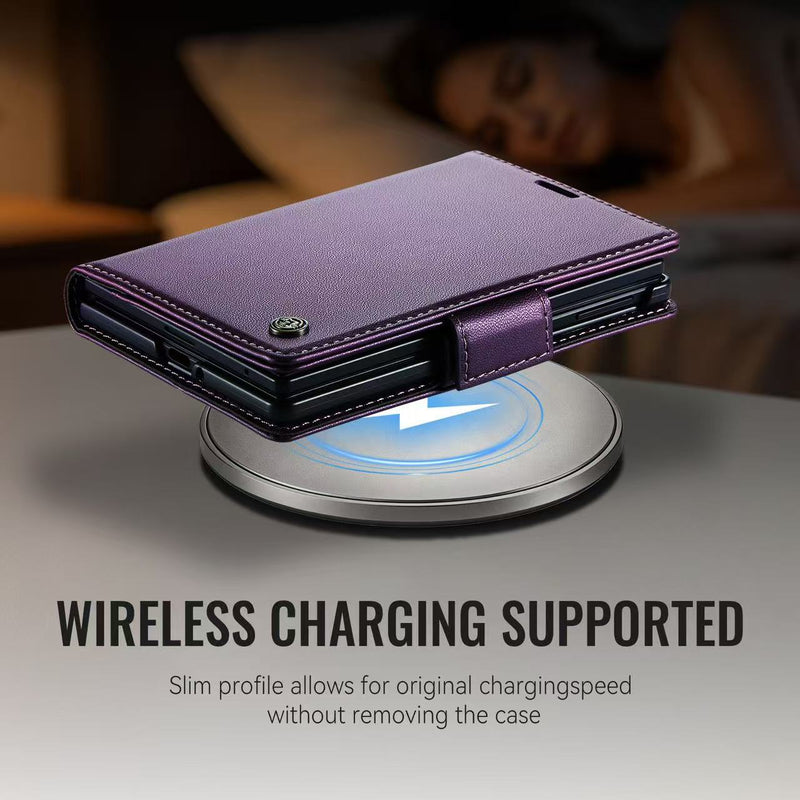 Load image into Gallery viewer, [With Card Slot] Samsung Galaxy Z Fold8 / Ultra - Premium Leather Shockproof Wallet Series Case
