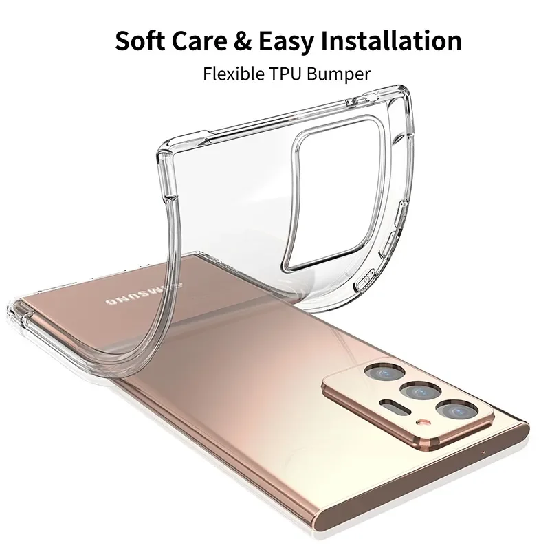 Load image into Gallery viewer, Samsung Galaxy S23 SM-S911/Ultra SM-S918/Plus SM-S926/FE SM-S711 Transparent Soft TPU Shockproof Essentials Series Case
