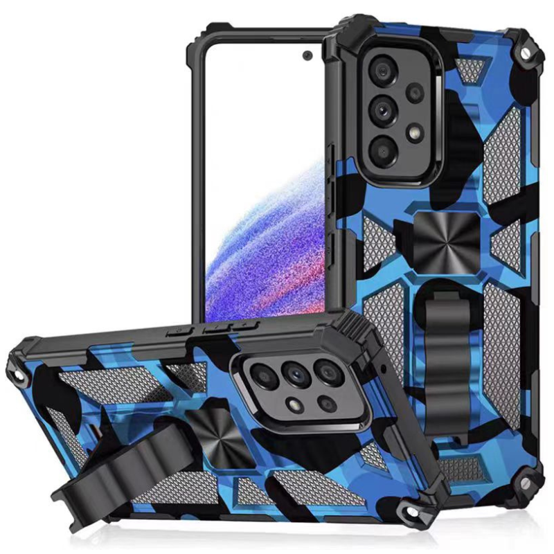 Load image into Gallery viewer, [Built-in Stand] Samsung  Galaxy S24 SM-S921/Plus SM-S926/Ultra SM-S928 Army Camouflage Armor Anti-fall Bracket Protection Heavy Duty Series Case
