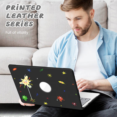 [Built-in Stand] Apple MacBook Pro 14 (A2442 & A2779 & A2918) - Cute Leather Anti-Shock Cooling Case - i-Station Mobile Phone & Electronic Device Repair and Accessories